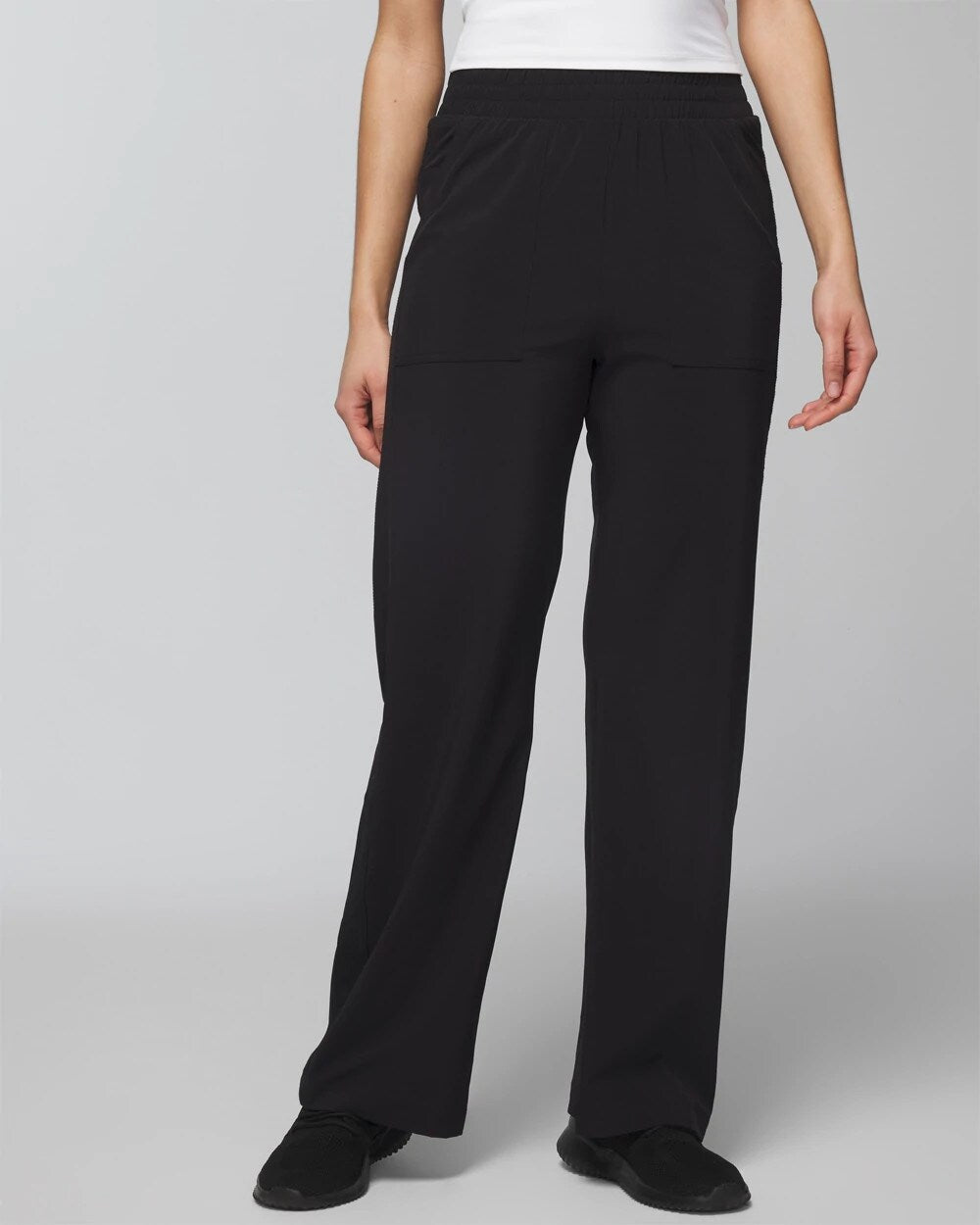 Relaxed Wide-Leg Pants - BLACK | Soma Women