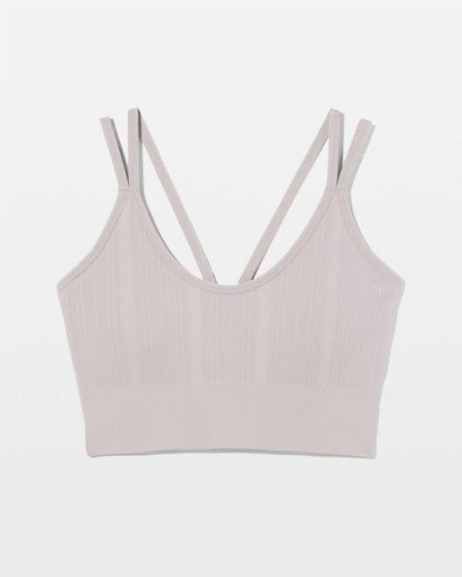 Seamless Bra With Strappy Back - MINERAL GRAY | Soma Women
