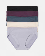 Cotton Hipster Panty 5 Pack - PLUM PERFECT MULTI PACK | Soma Women