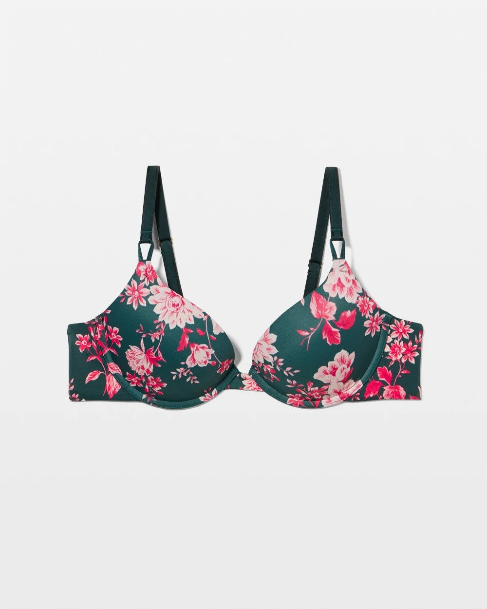 Push-Up Plunge Bra - COTTAGE FLORAL MINI GREEN | Soma Women