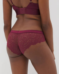Cheeky Panty with Lace - VELVET PLUM | Soma Women