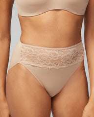 High-Leg Panty with Lace - WARM AMBER | Soma Women