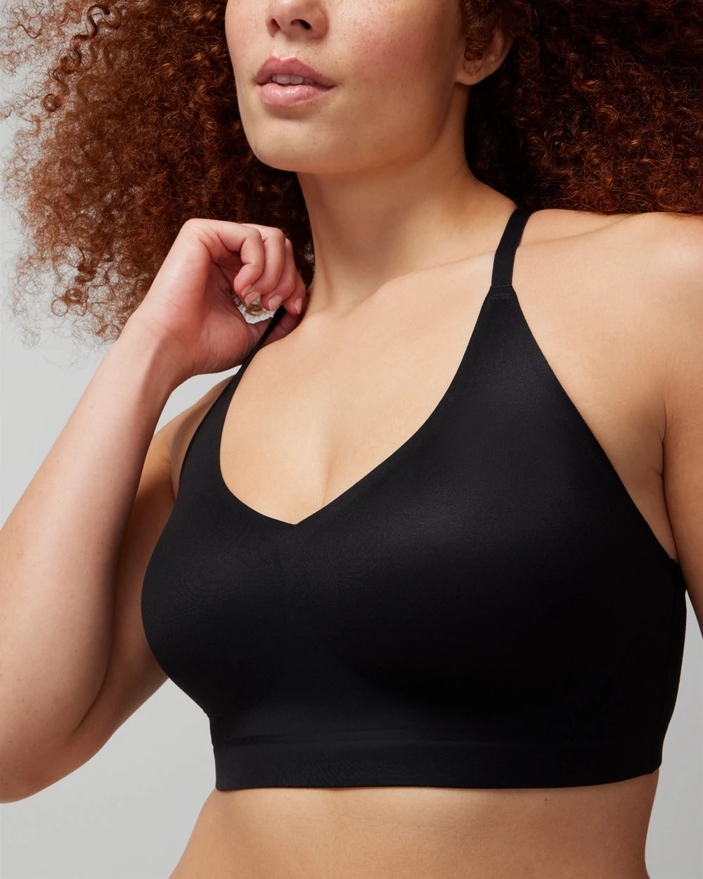 Racerback Bralette with Lace Back - BLACK | Soma Women