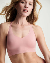 Racerback Bralette with Lace Back - ANTIQUE PINK | Soma Women