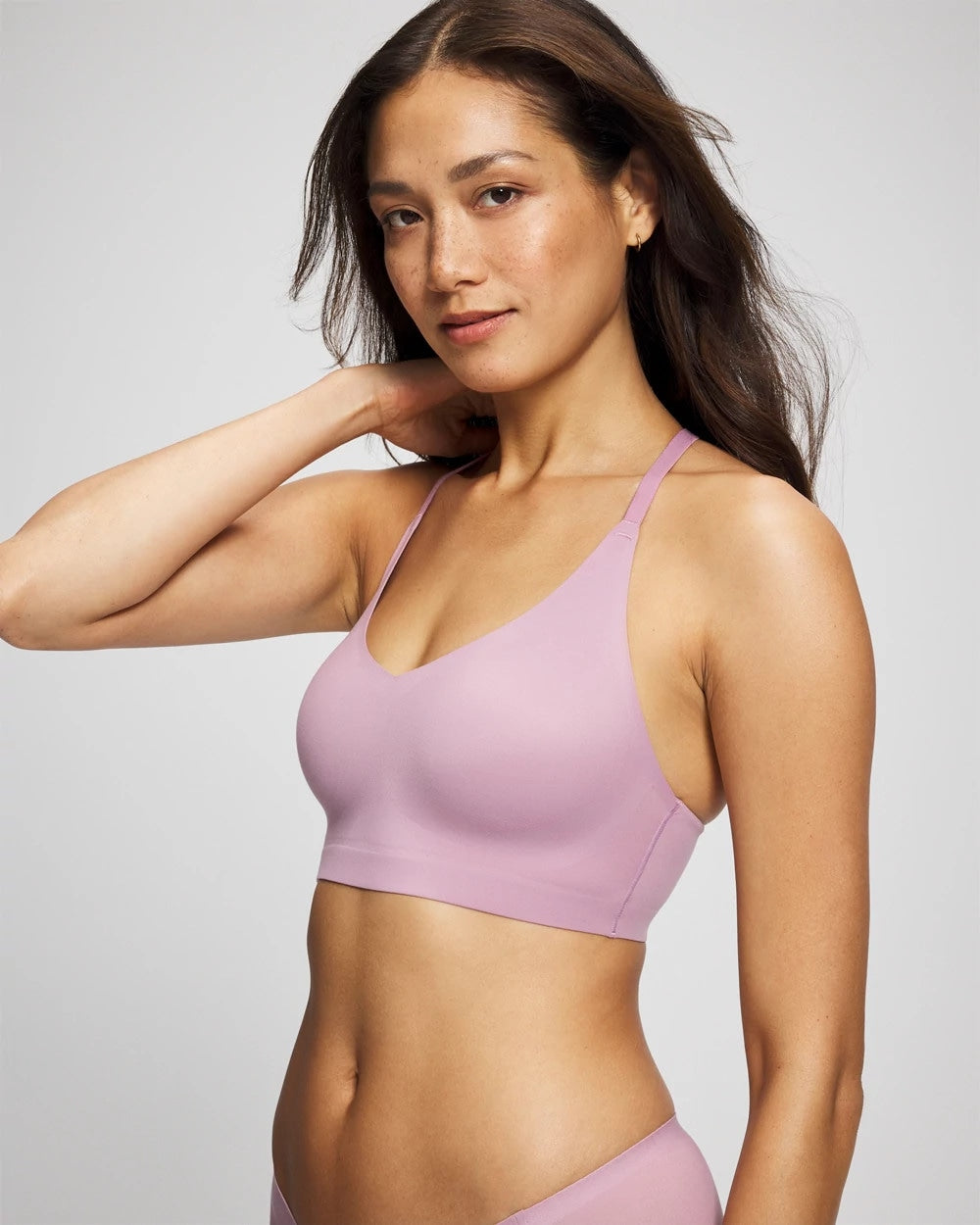 Racerback Bralette with Lace Back - LILAC WINE | Soma Women