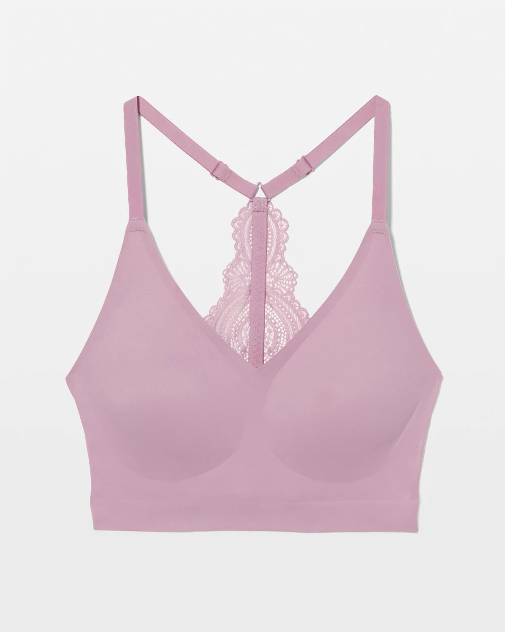Racerback Bralette with Lace Back - LILAC WINE | Soma Women