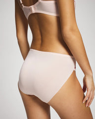 High-Leg Brief Panty with Sensuous Lace - PEARL BLUSH TONAL W LUREX | Soma Women