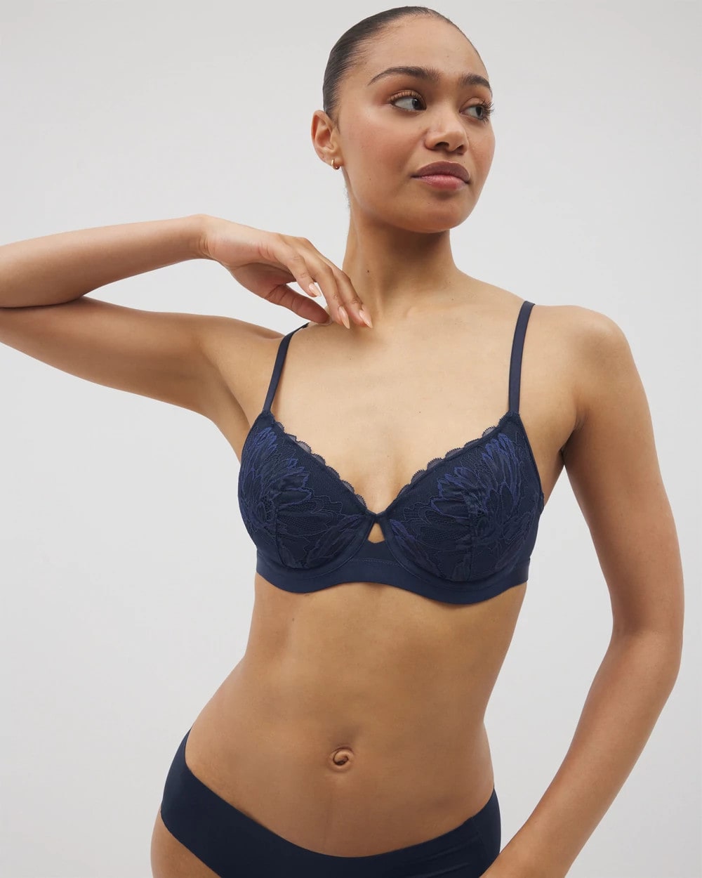 Perfect Coverage Bra with Lace - NIGHTFALL NAVY | Soma Women