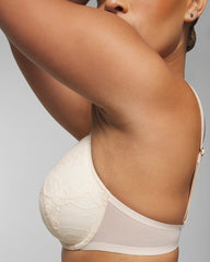 Plunge Bra with Lace - PALE SAND | Soma Women