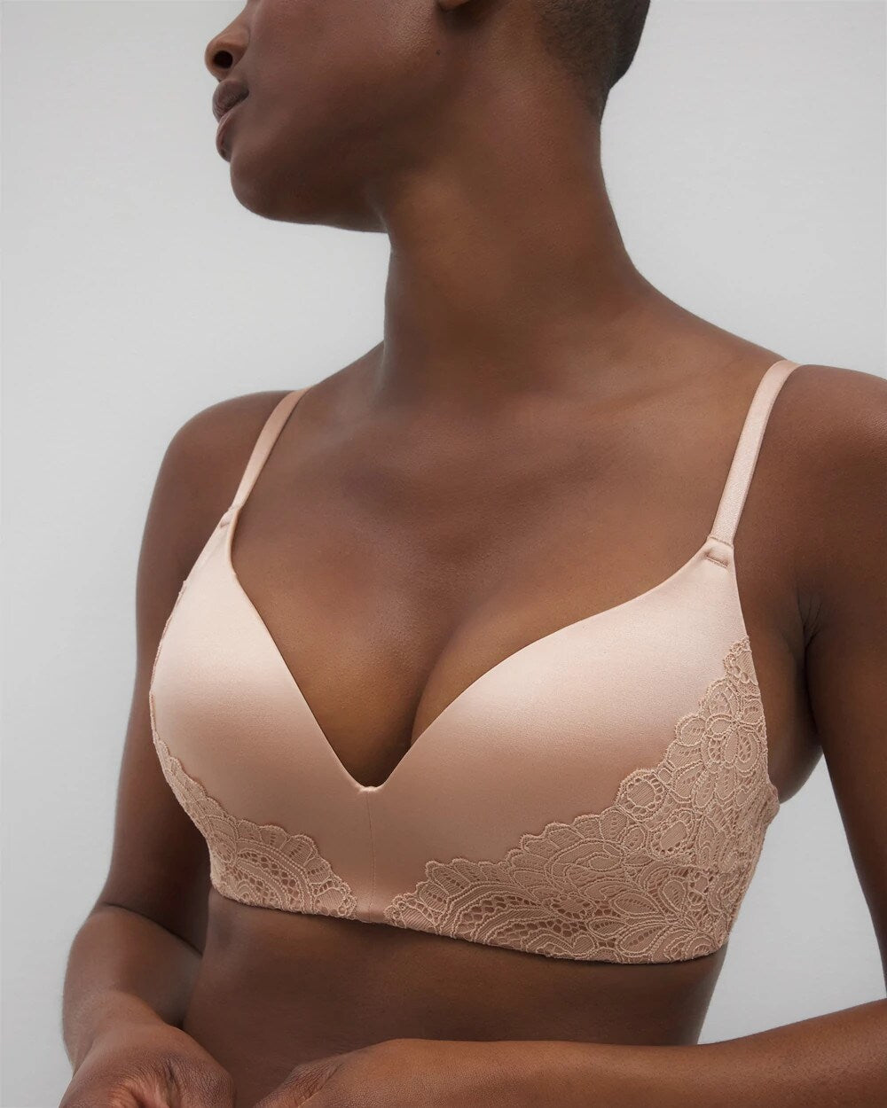 Wireless Lace Push-Up Bra - HUSH | Soma Women