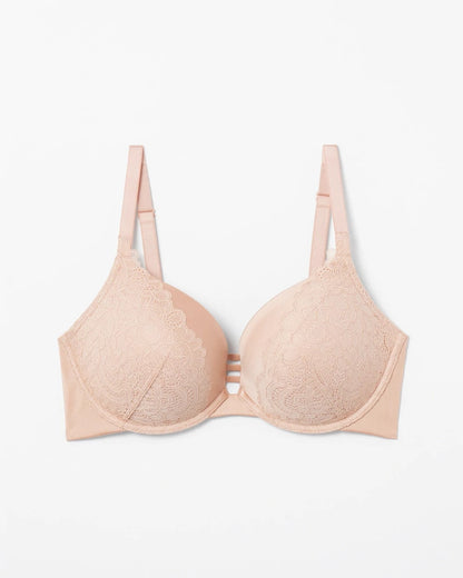 Push-up Plunge Bra with Lace - HUSH | Soma Women