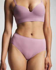 Seamless Rib High-Leg Panty - LILAC WINE | Soma Women