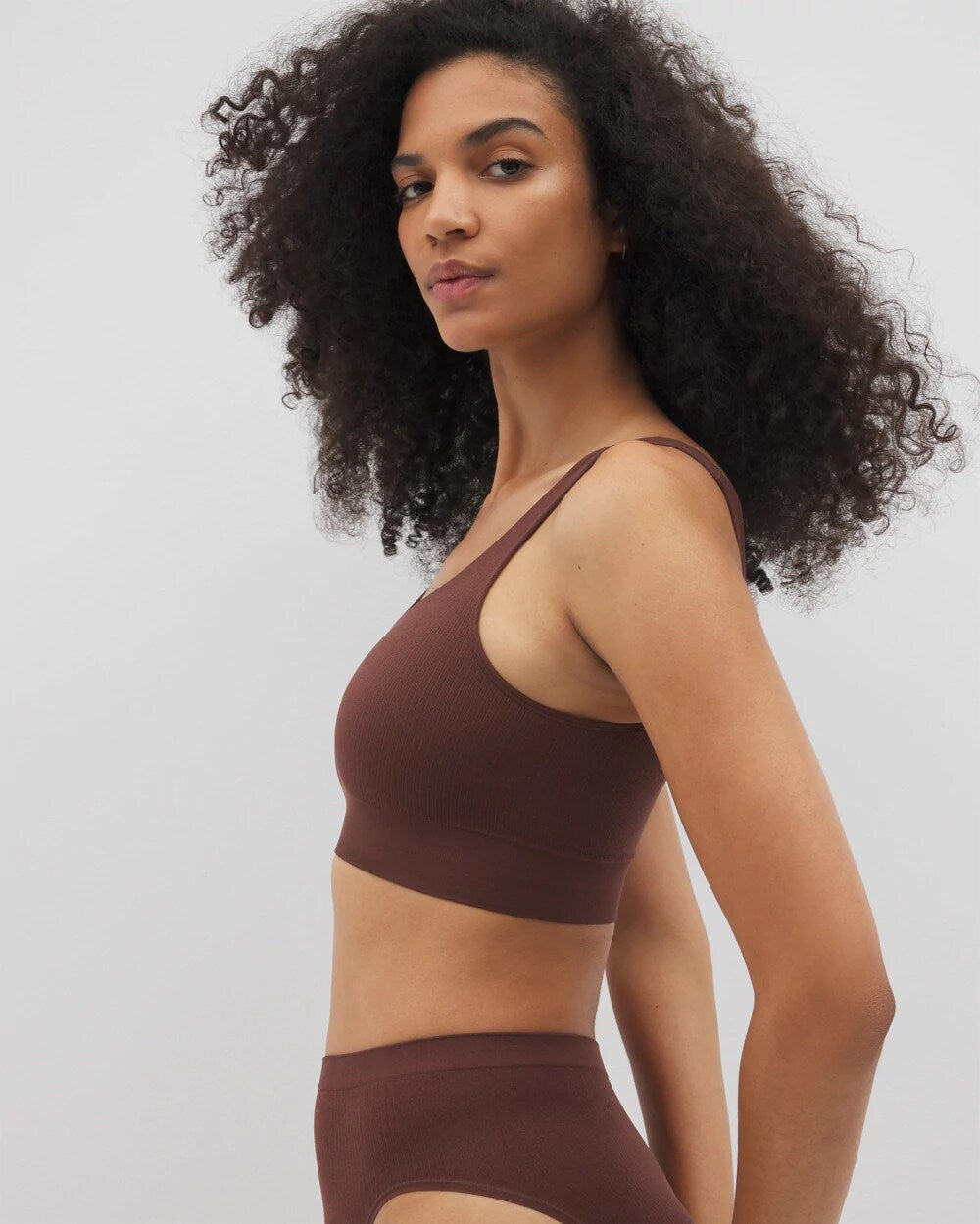 Seamless Rib Bralette - MOCHA | Soma Women