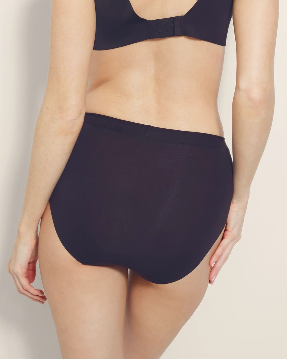 Cotton High-Leg Panty - BLACK | Soma Women