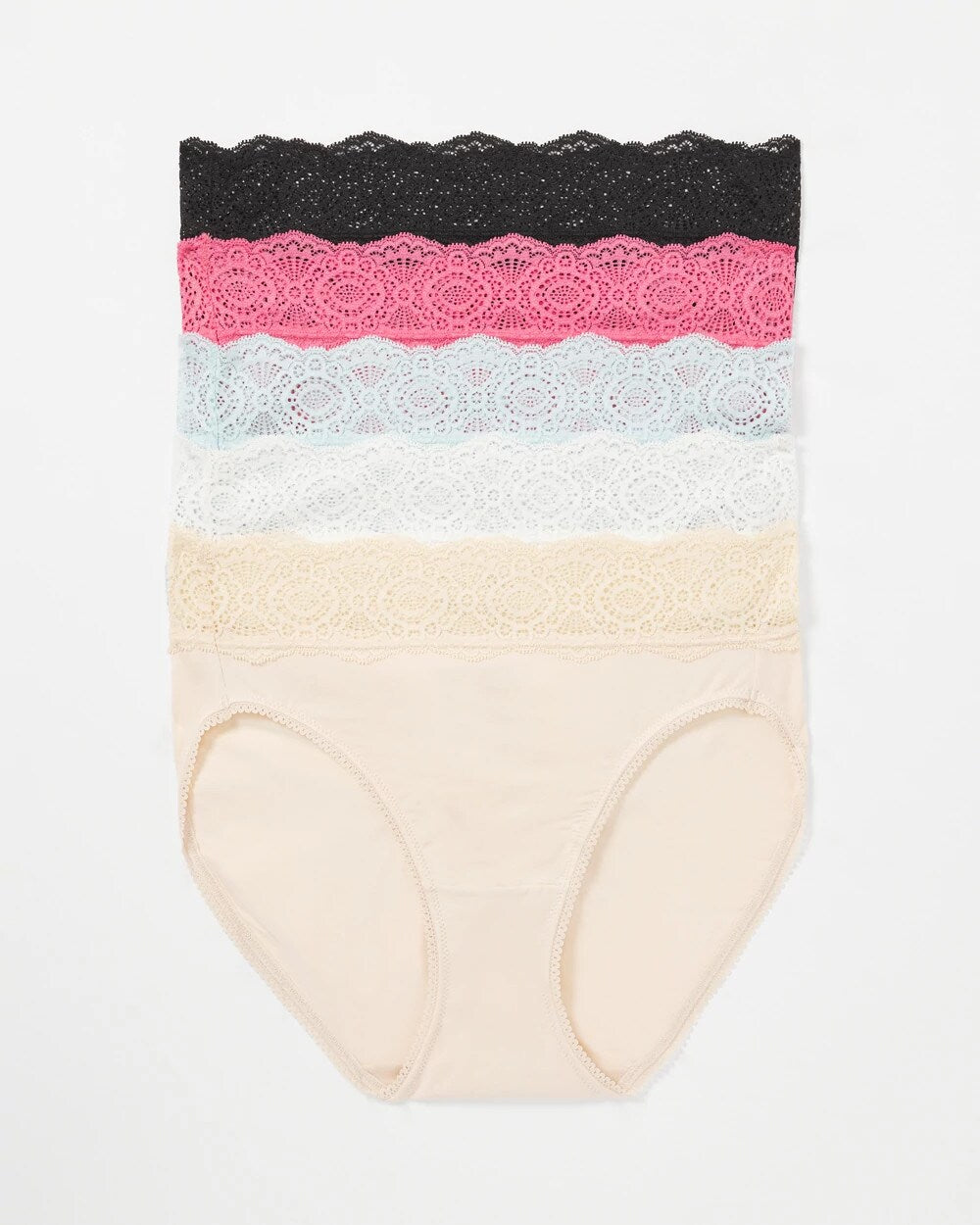 Crochet Lace High Leg Panty Pack - RAPTURE ROSE MULTIPACK | Soma Women