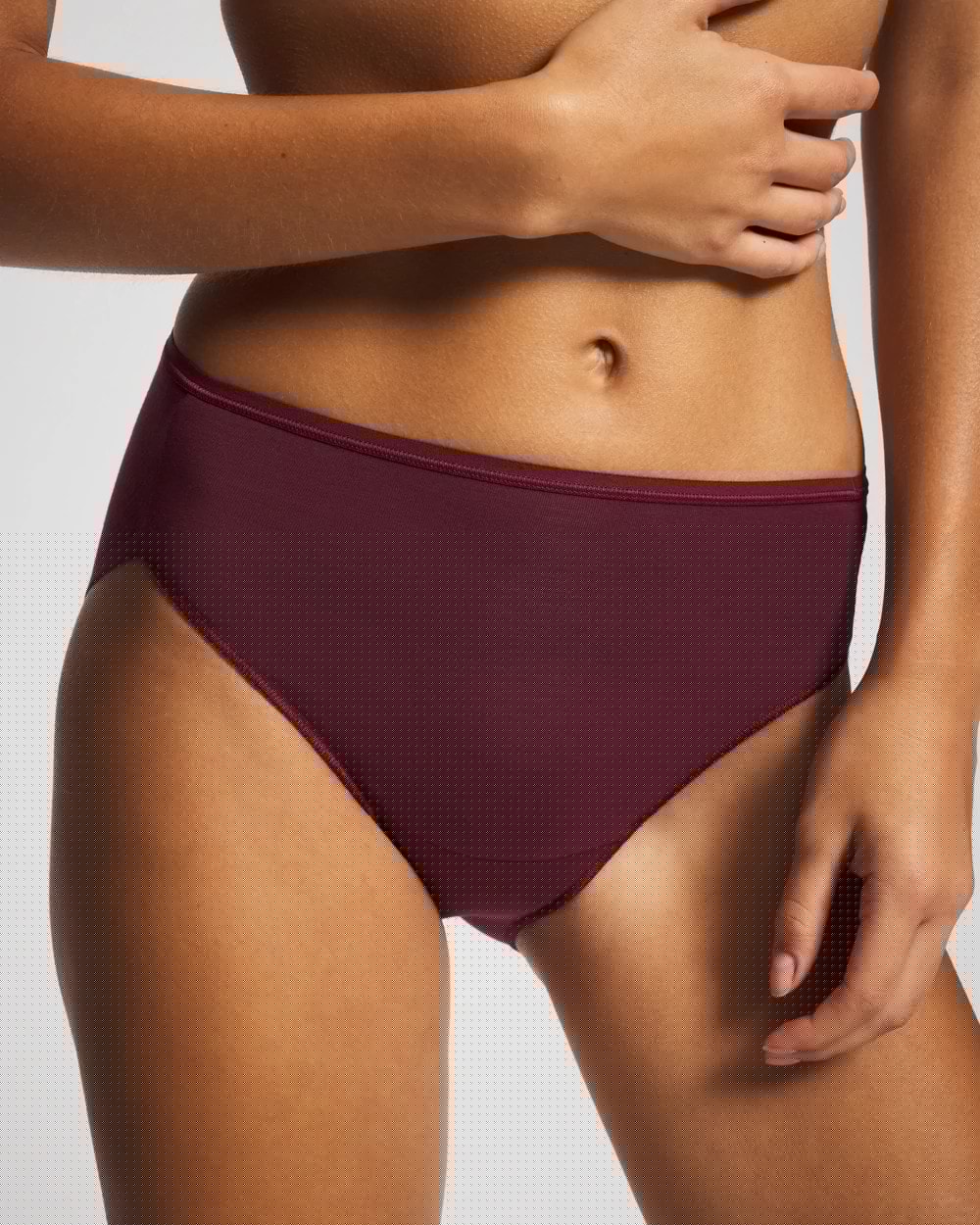 Cotton High Leg Panty - VELVET PLUM | Soma Women