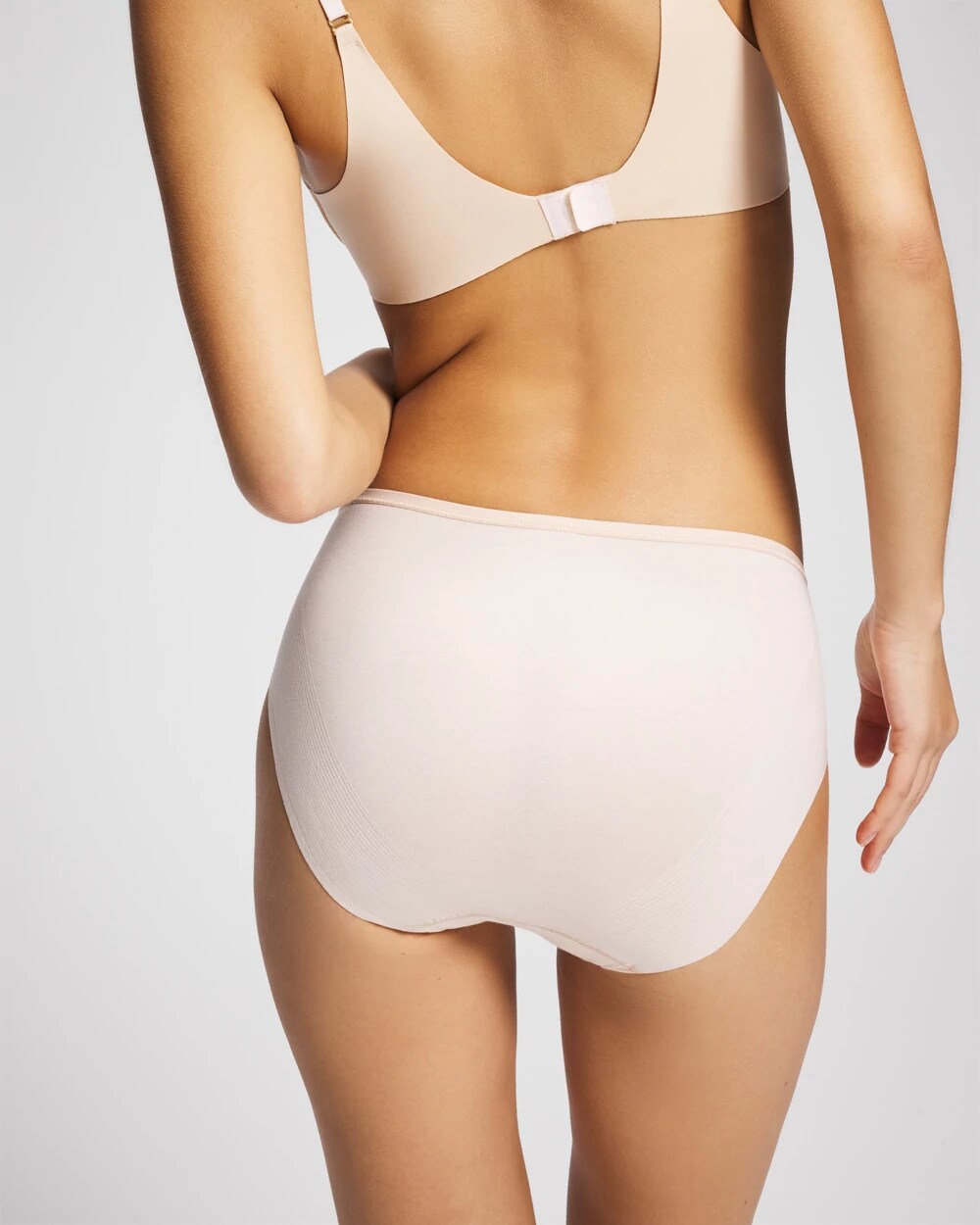 Cotton High Leg Panty - PALE SAND | Soma Women