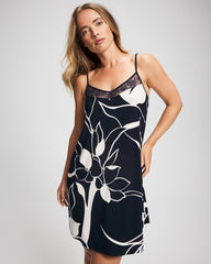 Lace Chemise - NOUVEAU FLORA NAVY | Soma Women