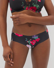 Cheeky Hipster Panty with Lace Back - RHAPSODY FLORA MINI BLACK | Soma Women