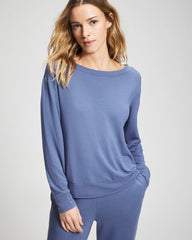 Long-Sleeve Pajama Top - SUNDOWN BLUE | Soma Women