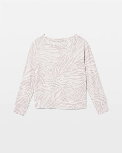 Long-Sleeve Pajama Top - ZEBRA ZEN GRAY GLASS | Soma Women