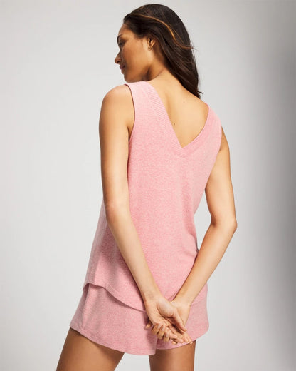 V-Neck Pajama Tank - CAMEO PINK/DUSTY ROSE | Soma Women
