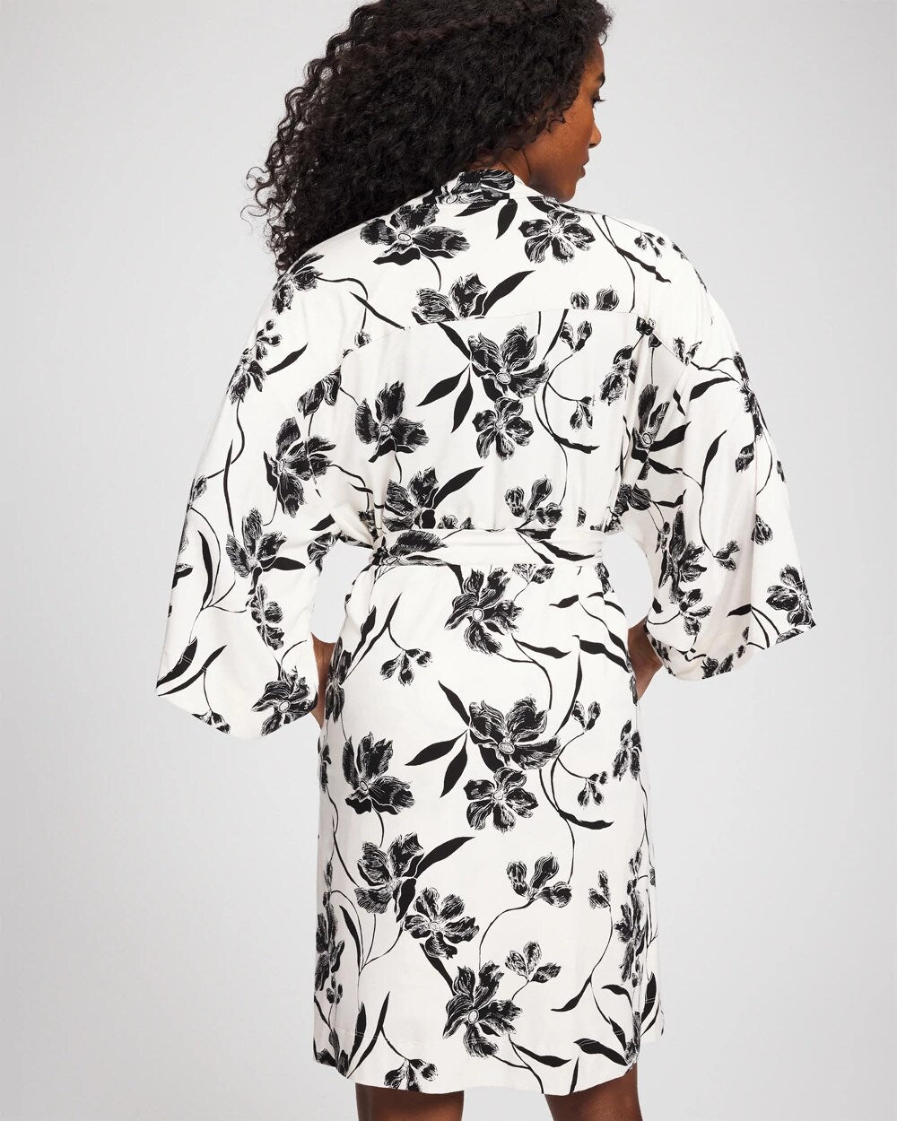 Short Robe - REFLECTION BLOOMS CHAMP | Soma Women