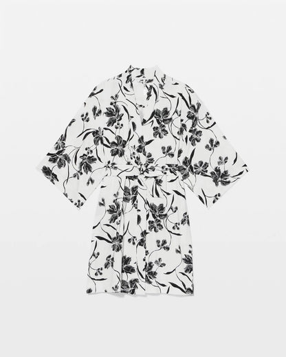 Short Robe - REFLECTION BLOOMS CHAMP | Soma Women
