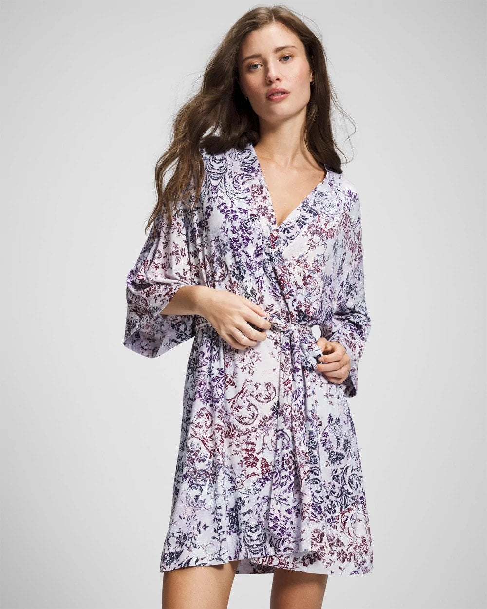 Short Robe - LACE HARMONY LILAC | Soma Women