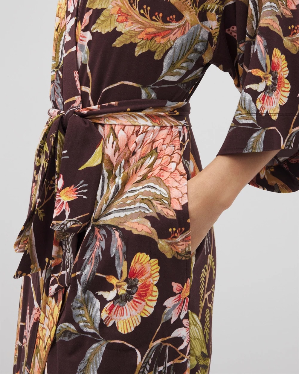 Short Robe - PARROT-DISO PLUME G PLUM | Soma Women