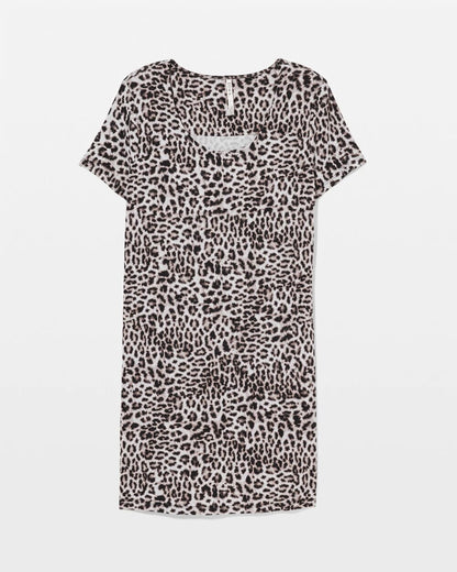 Short Sleeve Scoop Neck Sleepshirt - DIVINE LEOPARD TAUPE | Soma Women