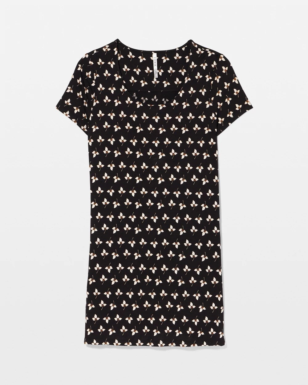 Short Sleeve Scoop Neck Sleepshirt - PEACEFUL PETALS BLACK | Soma Women