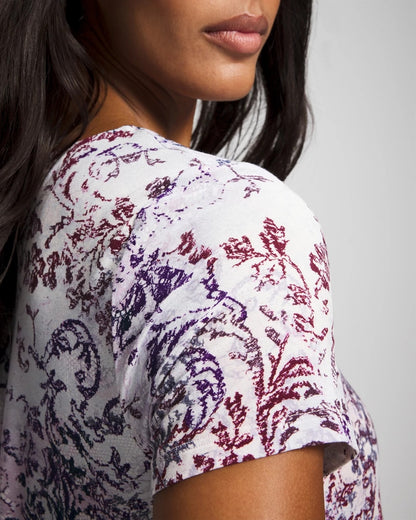 Short Sleeve Scoop Neck Sleepshirt - LACE HARMONY LILAC | Soma Women
