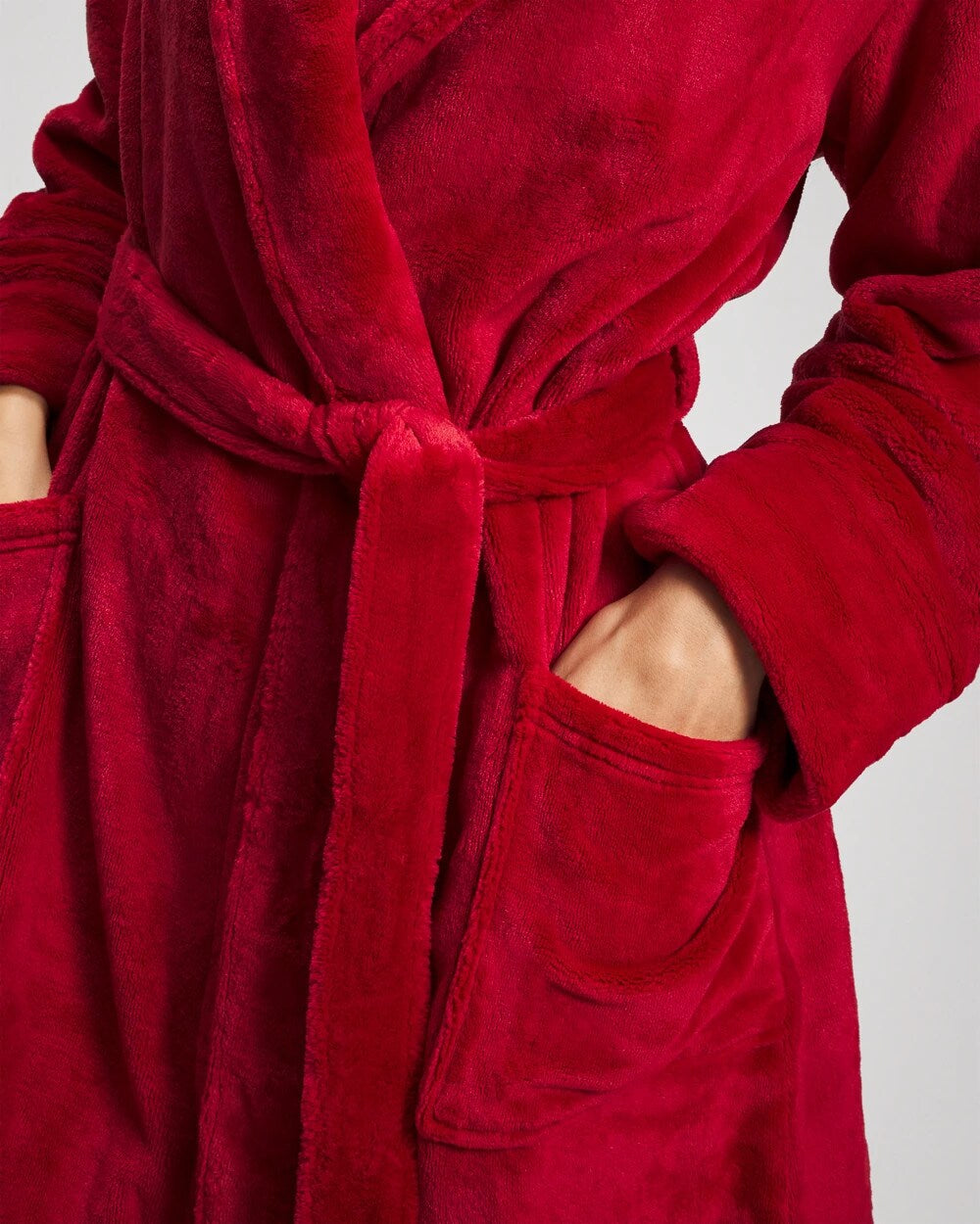 Plush Short Robe - PAINT THE TOWN RED | Soma Women