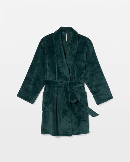 Plush Short Robe - GREEN JOLIE | Soma Women