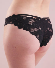 Tanga Panty with Lace - BLACK | Soma Women