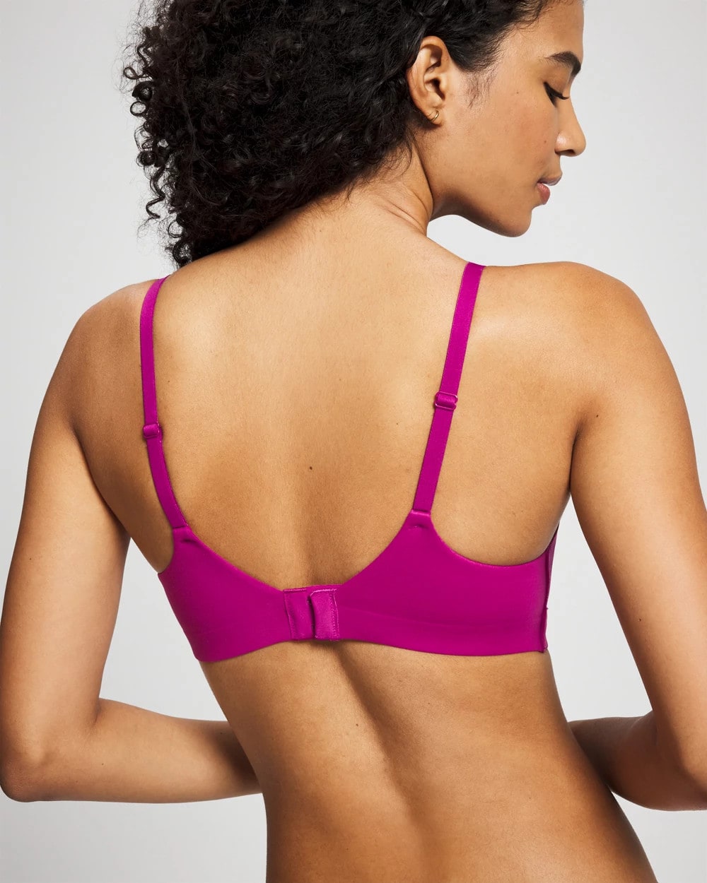 Wireless Bra with Lace - MAGENTA ORCHID | Soma Women