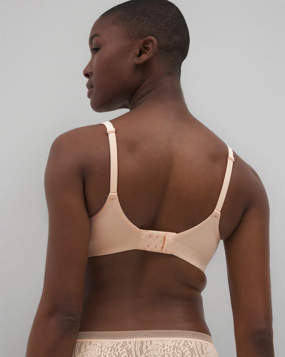 Wireless Bra with Lace - PEACH PARFAIT | Soma Women