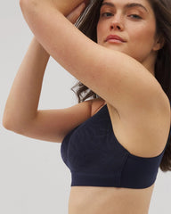 Wireless Bra with Lace - NIGHTFALL NAVY | Soma Women