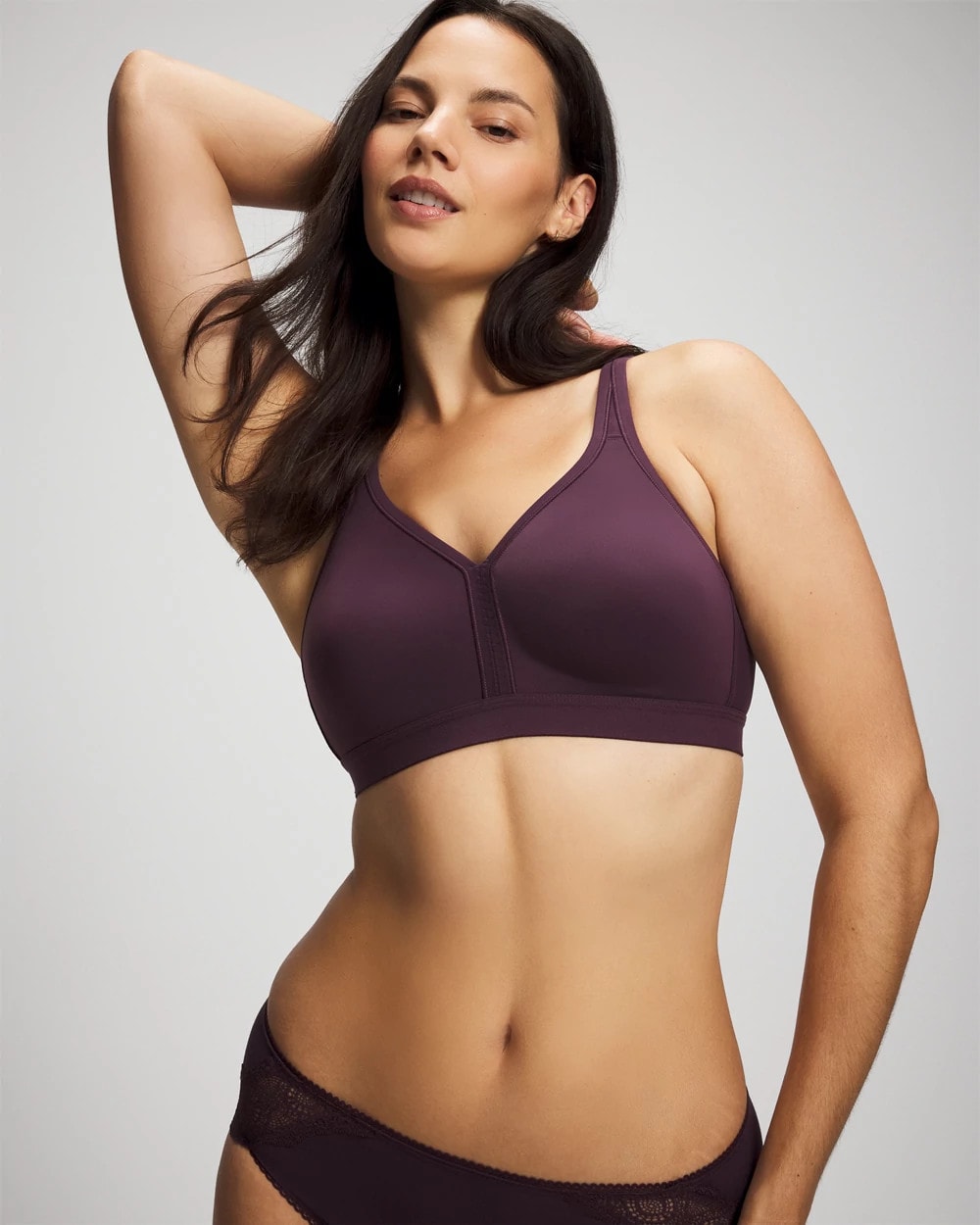 Wireless Unlined Full Coverage Bra - PLUM PERFECT | Soma Women