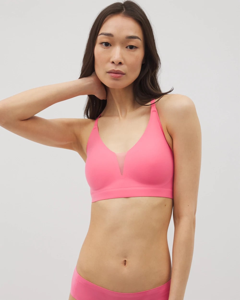 Racerback Mesh Bralette - CAMELLIA ROSE | Soma Women