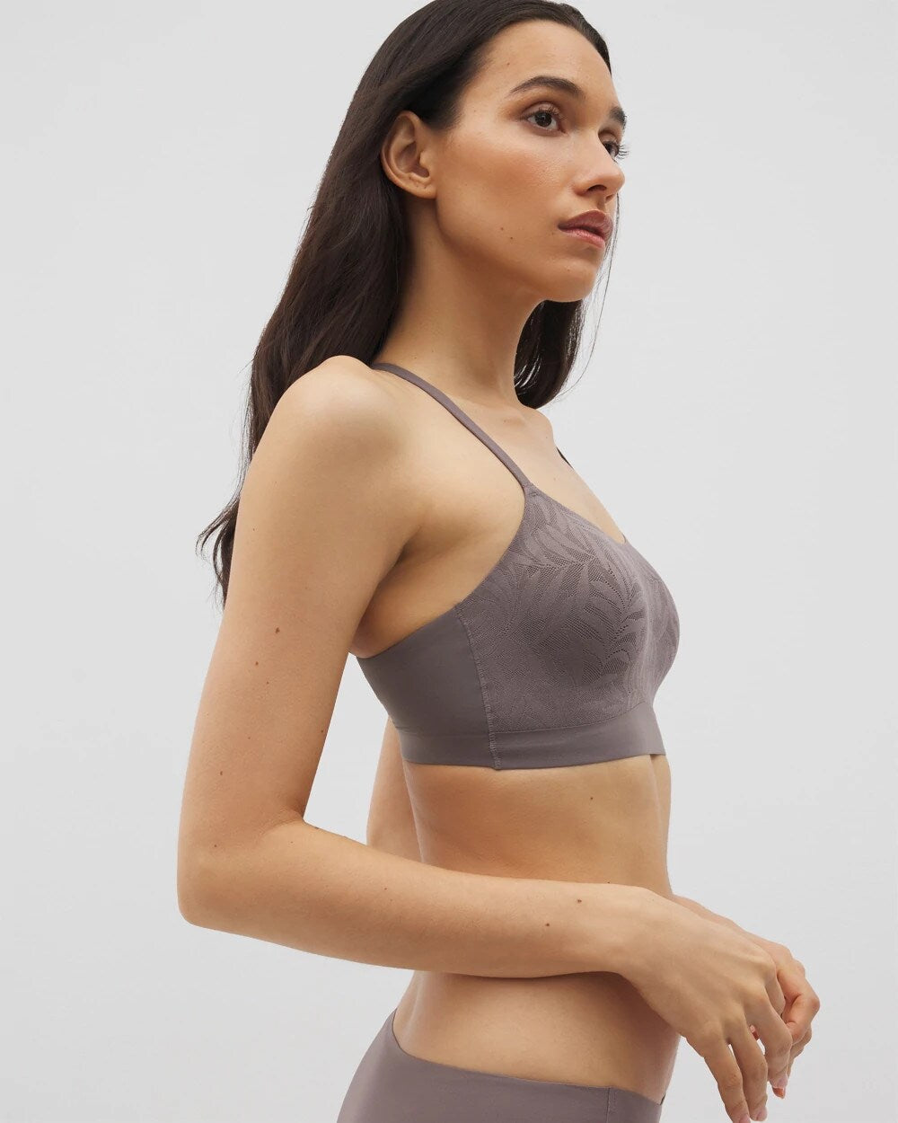 Lace Adjustable Bralette - GRAY ABYSS | Soma Women