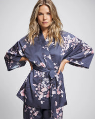 Short Robe - FLORAL DREAMS GRAY | Soma Women
