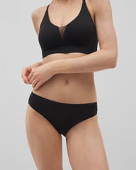 Mesh Back Bikini Panty - BLACK | Soma Women