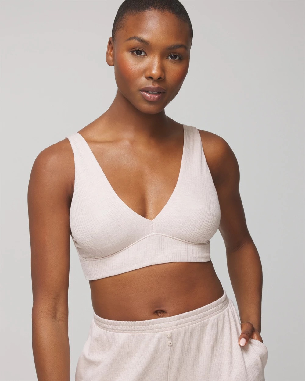 Sleep Bralette - HEATHER BARELY THERE | Soma Women