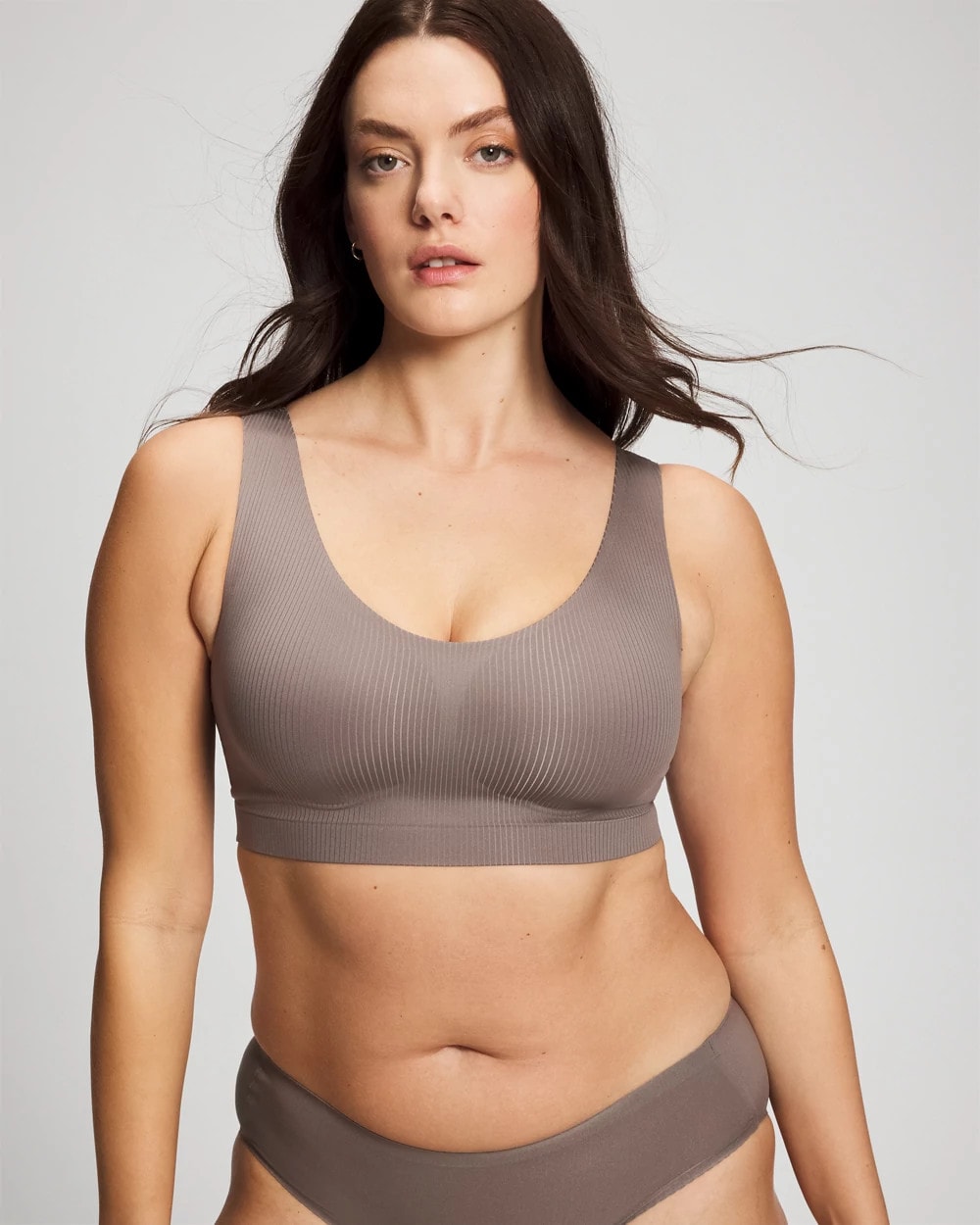 Rib Bralette - DARK TAUPE | Soma Women
