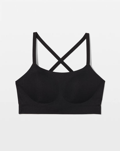 Rib Adjustable Bralette - BLACK | Soma Women