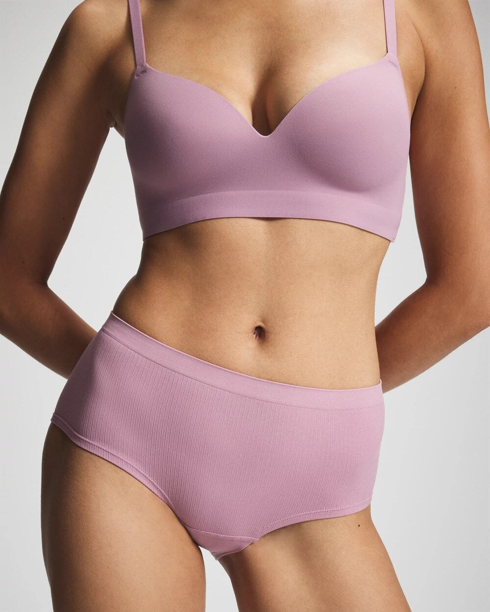 Seamless Rib Boyshort Panty - LILAC WINE | Soma Women
