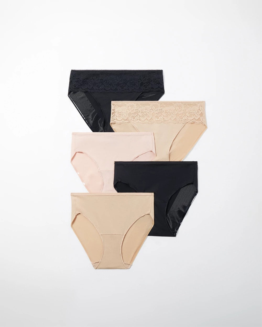 Hipster Panty with Lace 5 Pack - BASIC MULTI PACK | Soma Women