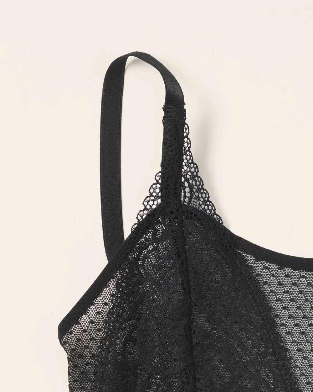 Wireless Pocketed Cupless Lace Bralette - BLACK | Soma Women
